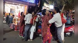 सड़क पर हाईवोल्टेज ड्रामा: पत्नी छोड़ करवा चौथ पर गर्लफ्रेंड को करा रहा था शॉपिंग, जब बीवी ने पकड़ा तब...