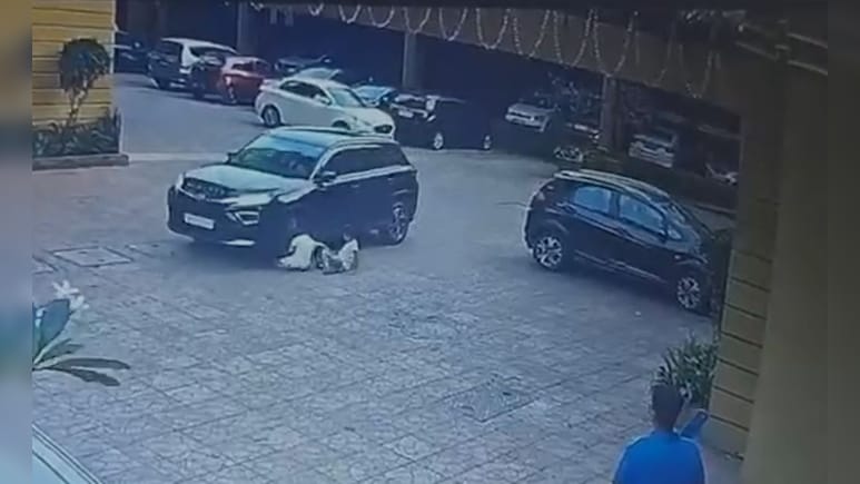सोसायटी में खेल रहा था 7 साल का बच्चा, कार ने कुचल दिया, VIDEO आया सामने