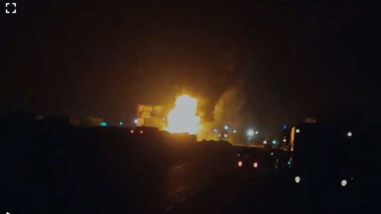 Truck Carrying LPG Cylinders Catches Fire After Collision On Jaipur-Ajmer Highway