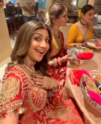 Inside Sunita Kapoor's Karwa Chauth Celebrations With Shilpa Shetty, Mira Kapoor, Raveena Tandon And Others