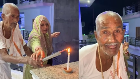 पल्लू ओढ़कर 'दीदी' ने सीखाया दादाजी को 'मुर्गा' बम फोड़ने की देसी टेक्निक, देख लोग बोले- वाह दादी वाह