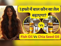 Chia Seed Oil vs Fish Oil: 1 हफ्ते में कौन सा तेल बाल बढ़ाएगा? जानें बाल लंबे कैसे होते हैं,बाल बढ़ाने के उपाय Chia Seed Oil vs Fish Oil: 1 हफ्ते में कौन सा तेल बाल बढ़ाएगा? जानें बाल लंबे कैसे होते हैं,बाल बढ़ाने के उपाय