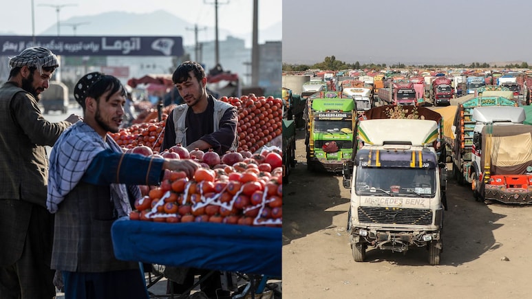 पाकिस्तान बॉर्डर पर फंसे हजारों ट्रक, अफगानी व्यापारियों को हर दिन लाखों डॉलर का नुकसान- कब बदलेंगे हालात? पाकिस्तान बॉर्डर पर फंसे हजारों ट्रक, अफगानी व्यापारियों को हर दिन लाखों डॉलर का नुकसान- कब बदलेंगे हालात?