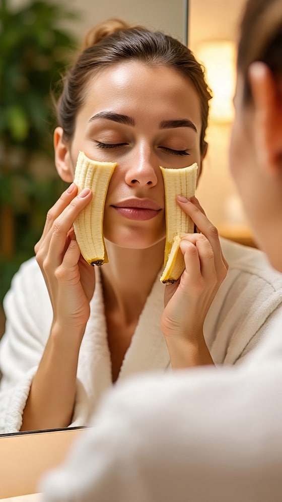 गर्मियों में चेहरे पर केले का छिलका रगड़ने से क्या होता है?