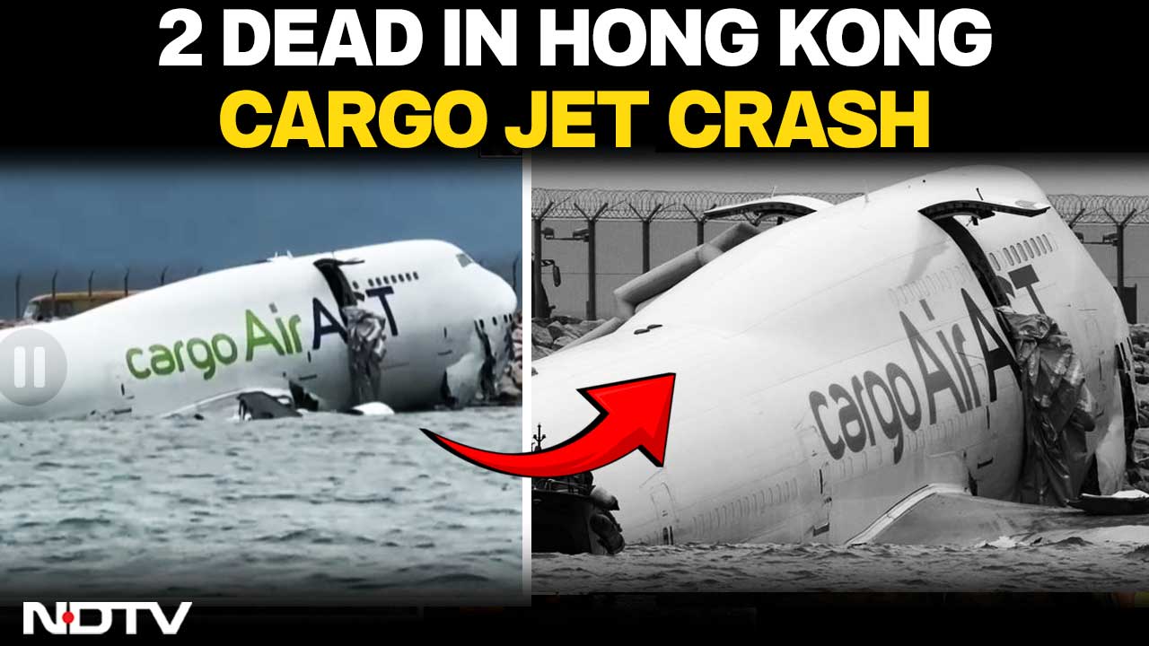 2 Dead As Cargo Plane Skids Off Hong Kong Airport Runway Into Sea