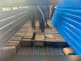Ganja Worth Rs 2 Crore Hidden In Specially Designed Truck Cavity Seized In Chennai, 2 Arrested Ganja Worth Rs 2 Crore Hidden In Specially Designed Truck Cavity Seized In Chennai, 2 Arrested