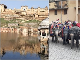 Rajasthan Tourism: 12 साल में तीसरी बार आमेर किले में दिखा ऐसा नजारा, उमड़ पड़ी पर्यटकों की भीड़, आप भी देखें तस्वीरें