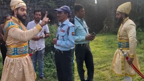 Vasai Fort VIDEO: शिवरायांच्या वेशभूषेत आलेल्या तरुणाला सुरक्षारक्षकांनी रोखले; वसई किल्ल्यावर काय घडलं?