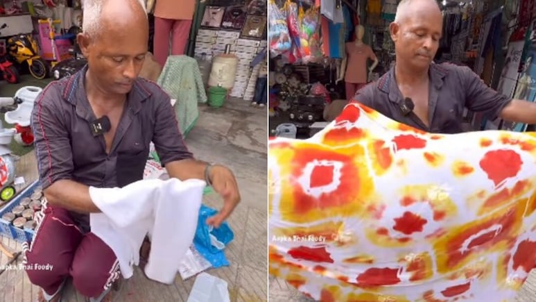 200 रुपये के दुपट्टे को शख्स ने बना दिया हजारों का, लोगों ने जमकर की कलाकारी की तारीफ, वायरल हो रहा Video