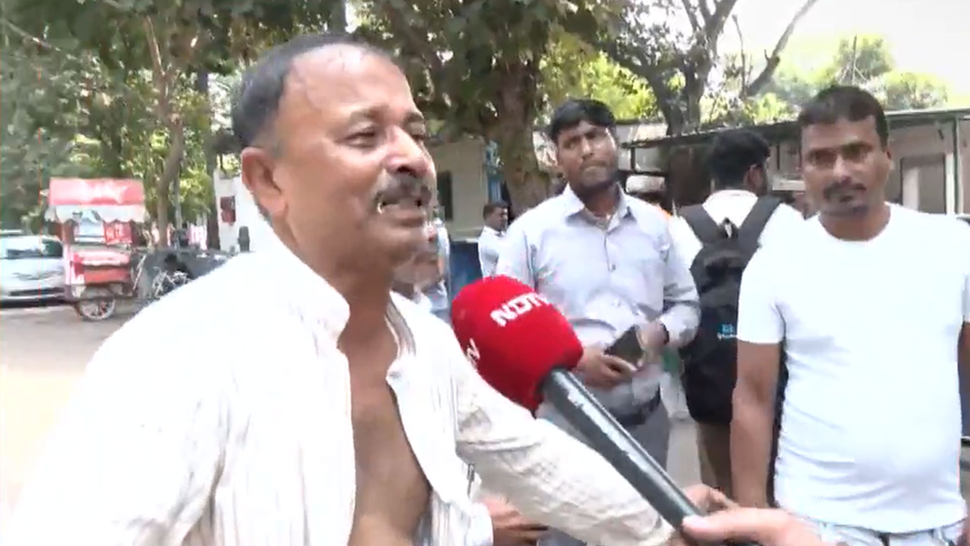 RJD Leader In Tears After Being Denied Ticket