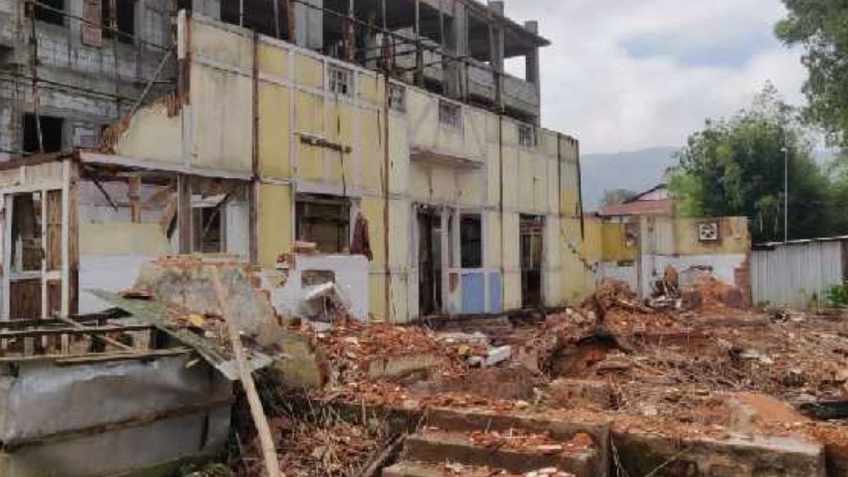 Historic Redlands Building Demolition Sparks Outrage: Manipur-India Merger Site Destroyed