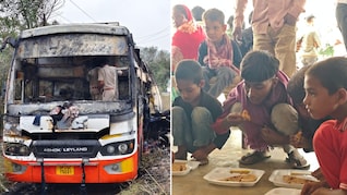 बच्चों के जले खिलौने, खाने के बिखरे सामान... तस्वीरें बता रहीं जयपुर बस हादसे की भयावहता