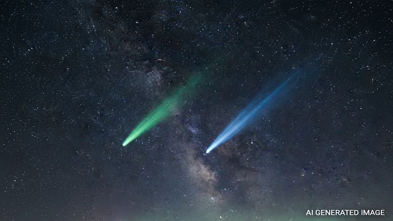 Rare Double Comet Lights Up Northern Hemisphere Sky. How To Spot Them Rare Double Comet Lights Up Northern Hemisphere Sky. How To Spot Them
