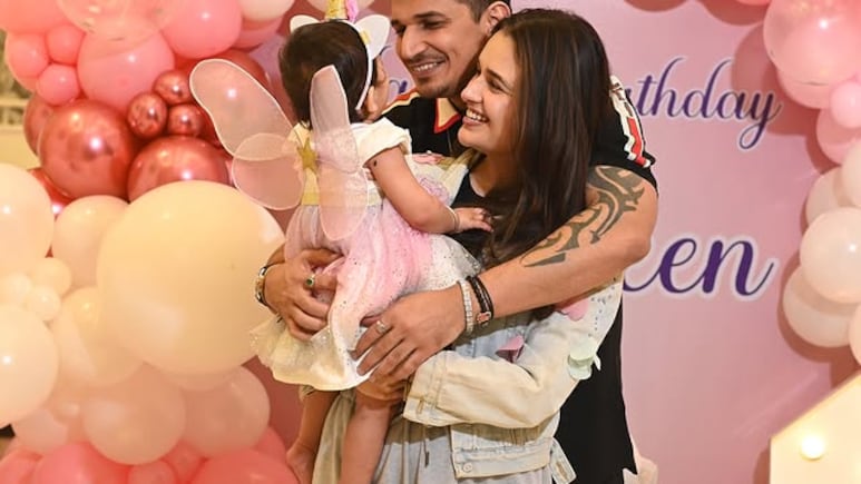 Prince Narula And Yuvika Chaudhary Throw A Pink-Themed Party For Daughter Ekleen's First Birthday: "Love You My Baby" Prince Narula And Yuvika Chaudhary Throw A Pink-Themed Party For Daughter Ekleen's First Birthday: "Love You My Baby"
