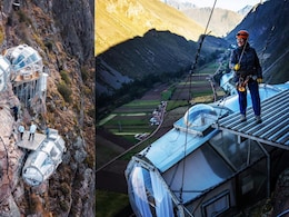 At This Peru Hotel, A Night In A Glass Pod Hanging 1,300 Feet Above Earth Costs Rs 42,700 For One At This Peru Hotel, A Night In A Glass Pod Hanging 1,300 Feet Above Earth Costs Rs 42,700 For One