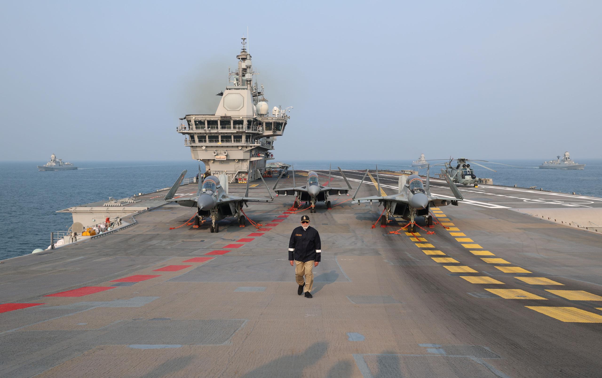 MiG 29 Take-Offs, Patriotic Songs, Yoga: PM's Diwali On-Board INS Vikrant