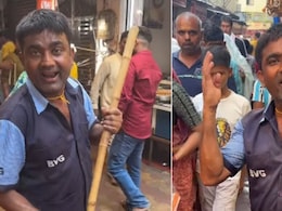 वृंदावन में झाड़ू लगाने वाले भइया ने गाया राधा रानी का प्यारा भजन, लोगों के दिल को छू गई सुरीली आवाज़ - Video वृंदावन में झाड़ू लगाने वाले भइया ने गाया राधा रानी का प्यारा भजन, लोगों के दिल को छू गई सुरीली आवाज़ - Video