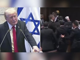 "That Was Very Efficient": Trump As Protester Dragged Out Of Israel Parliament "That Was Very Efficient": Trump As Protester Dragged Out Of Israel Parliament