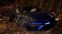 Speeding Porsche Crashes Into Divider On Mumbai Expressway, Driver Injured