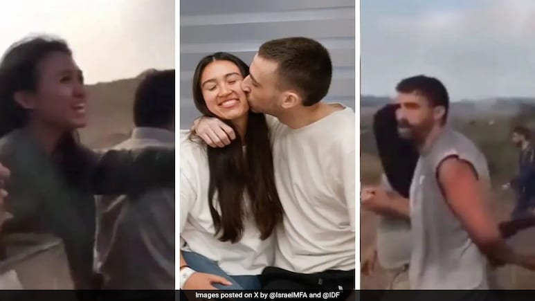 Hugs And Kisses: Divided By Hamas, Israeli Couple Reunites After 738 Days Hugs And Kisses: Divided By Hamas, Israeli Couple Reunites After 738 Days