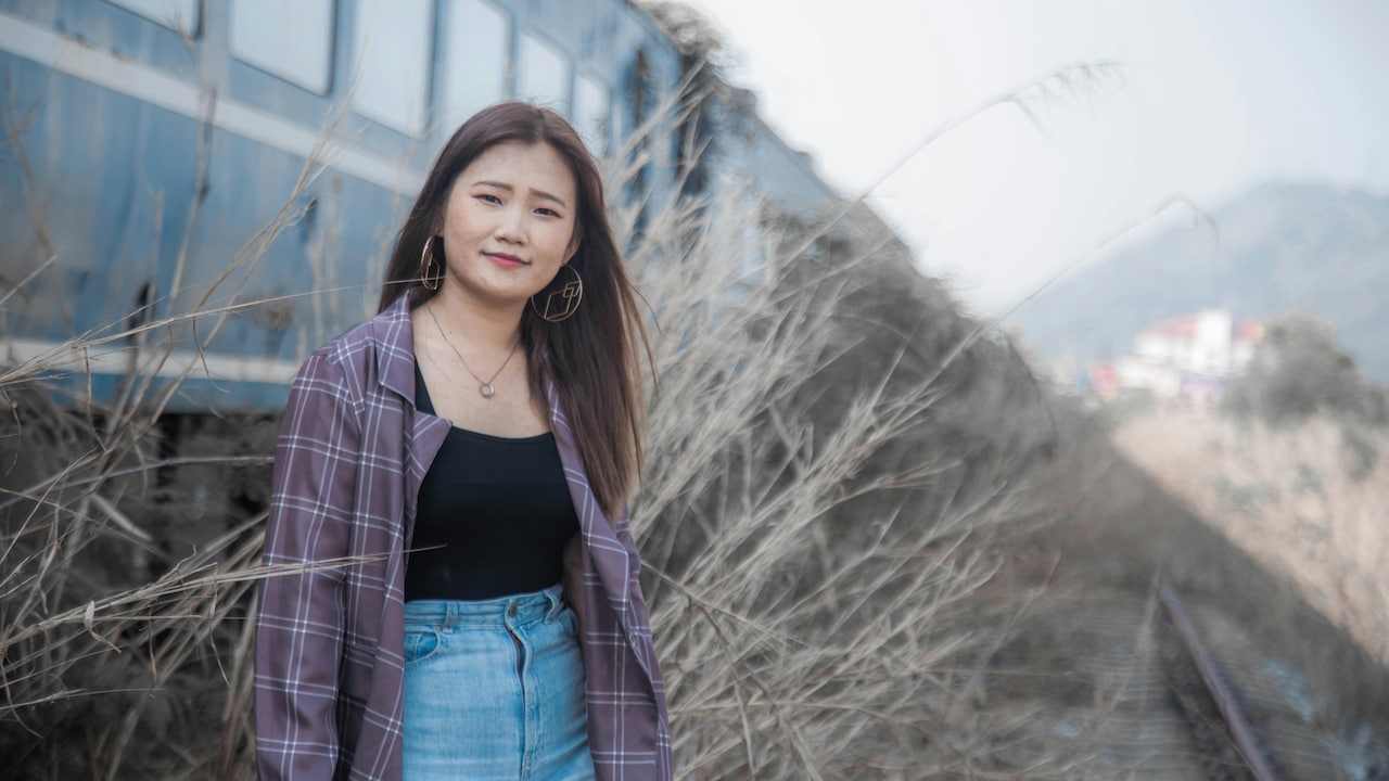 You can style denim skirts with a crisp shirt for a laid-back look