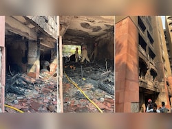Massive Fire Breaks Out At Apartments Allotted To Rajya Sabha MPs In Delhi