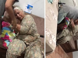 Video: Woman Thrashes Mother-In-Law, Pulls Hair, Son Appeals To Let Go
