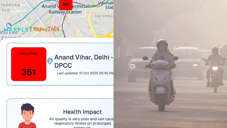 दिल्ली में हवा में घुल रहा जहर, आनंद विहार में AQI 350 के पार, नोएडा, गाजियाबाद की भी हालत खराब