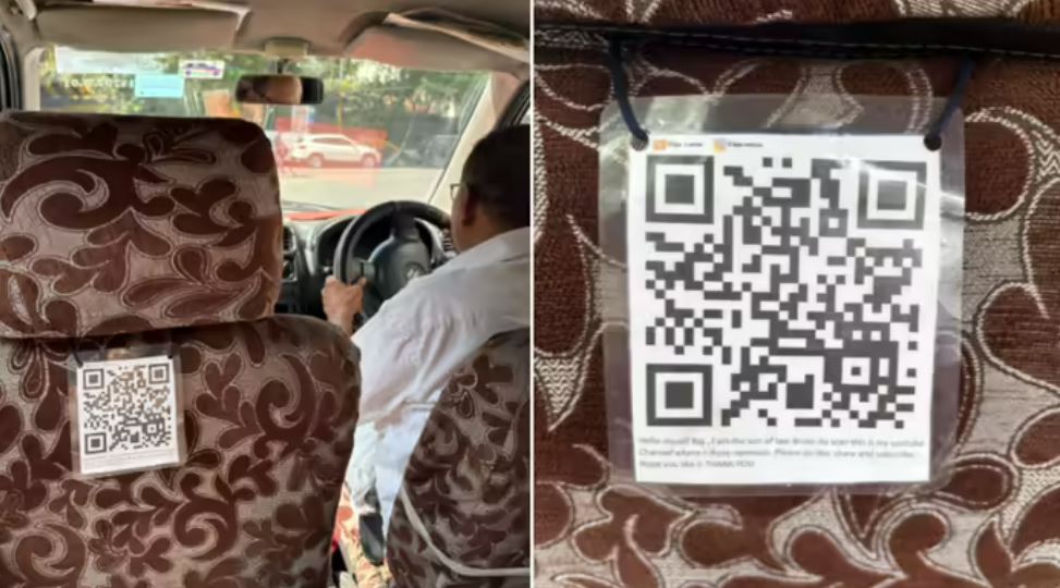 ड्राइवर ने टैक्सी में लगाया ऐसा QR कोड, जिसने भी स्कैन कर के देगा उसकी आंखों से छलक गए आंसू!