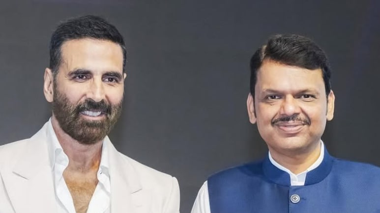 Devendra Fadnavis And Akshay Kumar Talk About Revamping Mumbai Film City, And How To Eat A <i>Santra</i>