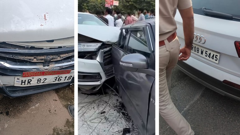 जयपुर में पूर्व मंत्री के बेटे ने तेज रफ्तार ऑडी से स्विफ्ट कार को मारी टक्कर, शिकायत पर धमकाते हुए की मारपीट जयपुर में पूर्व मंत्री के बेटे ने तेज रफ्तार ऑडी से स्विफ्ट कार को मारी टक्कर, शिकायत पर धमकाते हुए की मारपीट