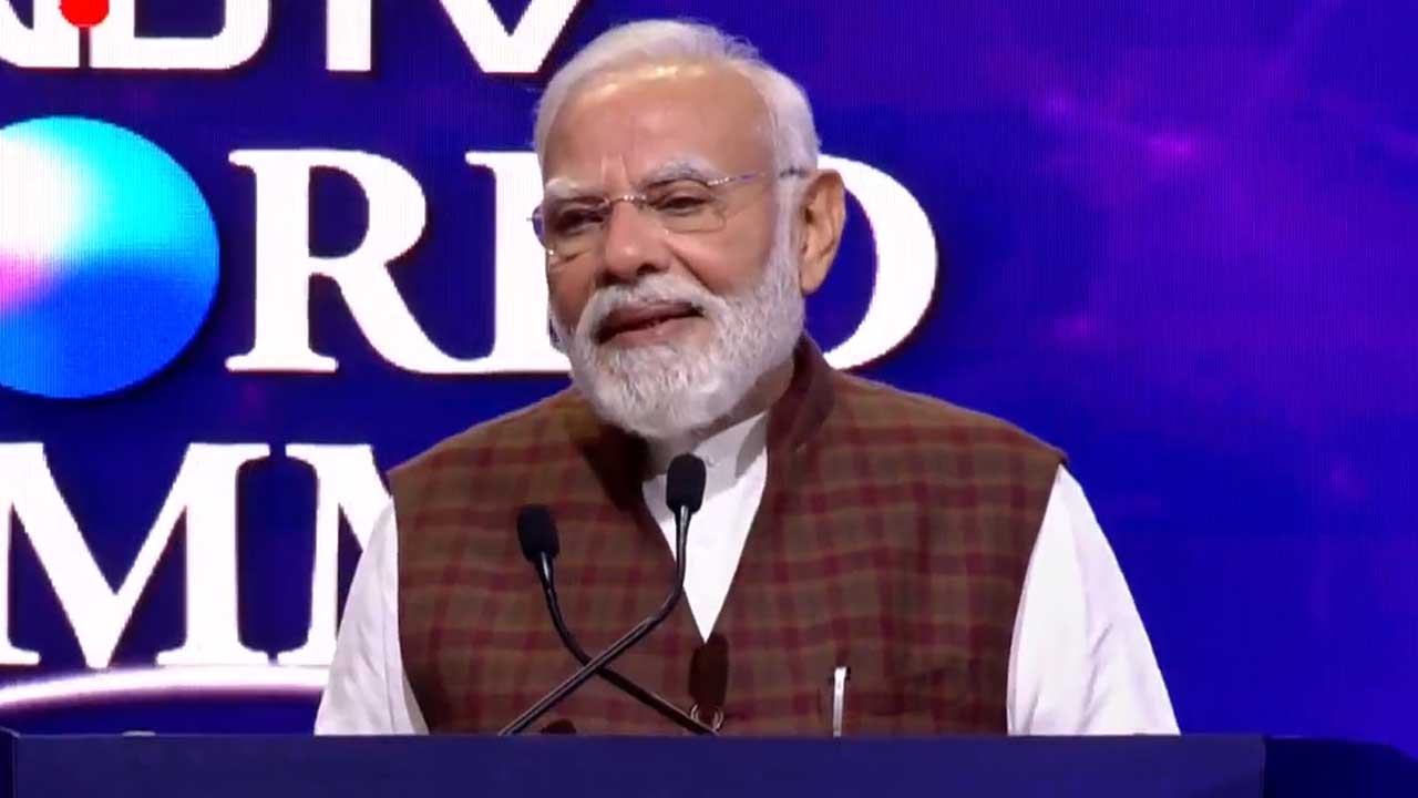 PM Modi Addresses Audience At NDTV World Summit