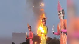 Video: In Bhopal, Drunk Men Set Ravan Effigy Afire On Dussehra Morning