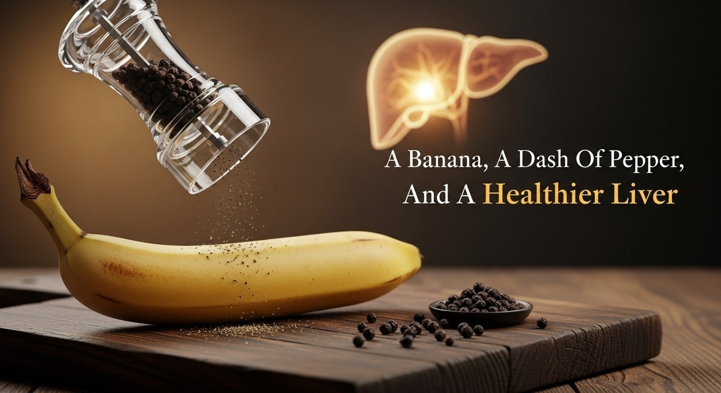 Add A Pinch Of Black Pepper To Your Banana - Your Liver Might Just Thank You