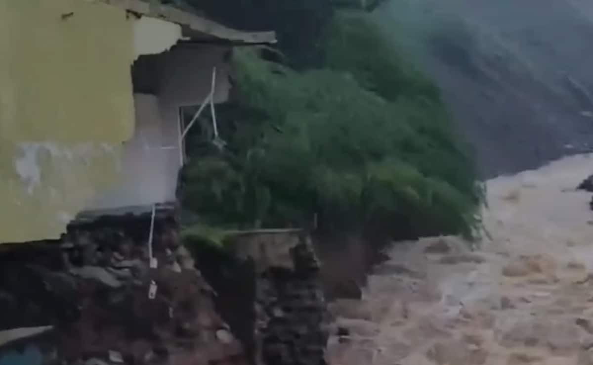 Cyclone Montha Impact: Landslide Hits Andhra's Srisailam Temple
