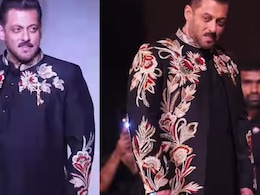 Salman Khan Walks The Ramp After Ages In A Classic Black Embroidered Sherwani. Watch Video Salman Khan Walks The Ramp After Ages In A Classic Black Embroidered Sherwani. Watch Video