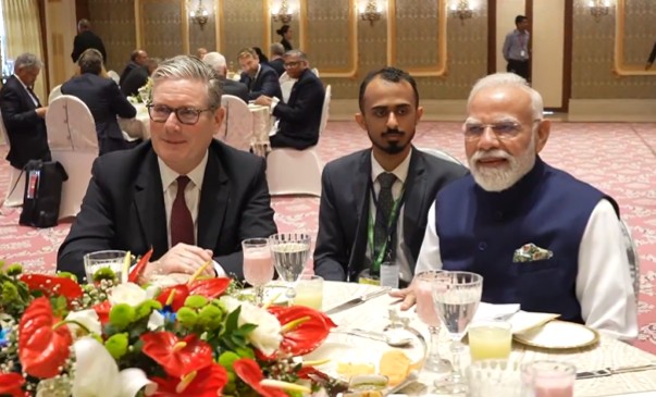 PM Modi, UK PM Keir Starmer Enjoy Arijit Singh-Ed Sheeran's <i>Sapphire</i> With A Classical Twist. Watch Video