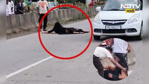 Buldhana News: मद्यधुंद महिलेचा भर रस्त्यात राडा! रस्त्यावरच झोपली, गाड्यांच्या रांगा, पुढे जे घडलं ते...