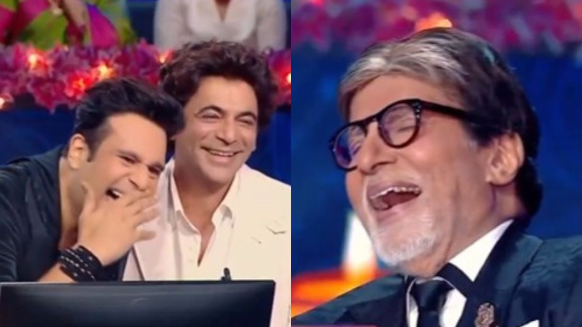 <i>Kaun Banega Crorepati 17</i>: Sunil Grover-Krushna Abhishek Leave Amitabh Bachchan In Splits With Their Antics