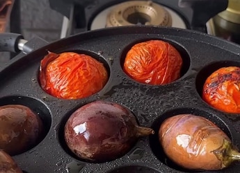 This Clever Baingan Bharta Hack Using An Appe Maker Has Left The Internet Amazed