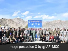Air Chief Marshal Visits Air Force, Army Personnel In Ladakh On Diwali