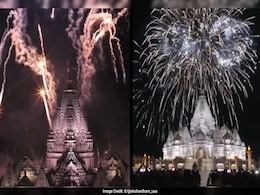 Watch: Stunning Fireworks Display At New Jersey's BAPS Swaminarayan Temple Wows Internet Watch: Stunning Fireworks Display At New Jersey's BAPS Swaminarayan Temple Wows Internet