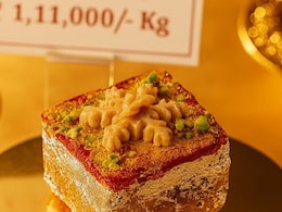 Rs 1.1 Lakh Per Kg For Diwali <i>Mithai</i>? Why These Gold-Plated Sweets By A Jaipur Store Cost So Much Rs 1.1 Lakh Per Kg For Diwali <i>Mithai</i>? Why These Gold-Plated Sweets By A Jaipur Store Cost So Much
