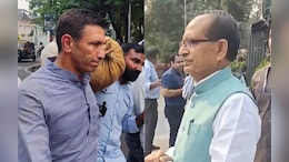 शिवराज सिंह चौहान के बंगले पर हंगामा! कंधे पर अनाज की बोरी लेकर पहुंचे जीतू पटवारी, &nbsp;बोले- ये सरकार हत्यारी है