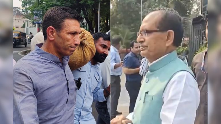 शिवराज सिंह चौहान के बंगले पर हंगामा! कंधे पर अनाज की बोरी लेकर पहुंचे जीतू पटवारी,  बोले- ये सरकार हत्यारी है