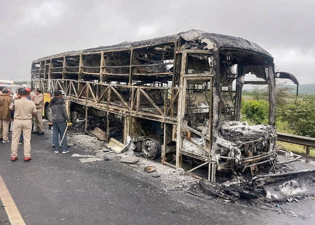 As Fire Spread In Andhra Bus Accident, Driver Fled, Didn't Help Others: Cops