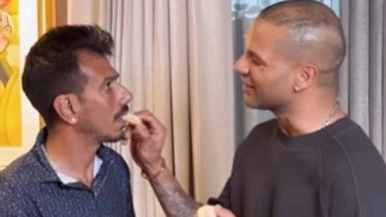 'तेरी भी शादी करा देंगे', शिखर धवन ने युजवेंद्र चहल के साथ ऐसे की मस्ती, वीडियो हुआ वायरल