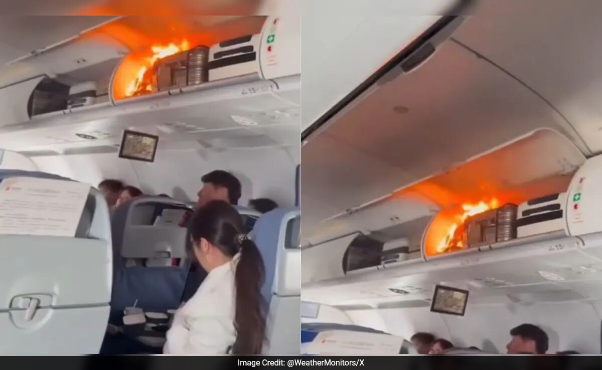 Viral Video Shows Fire Erupt In Air China's Flight, Leading To Emergency Landing