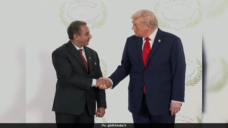 Minister Kirti Singh Meets Trump In Egypt, Reaffirms India's Support For Gaza Minister Kirti Singh Meets Trump In Egypt, Reaffirms India's Support For Gaza