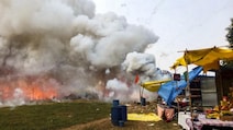 65 Shops Burnt Down In Huge Fire At UP's Firecracker Market, Losses In Crores